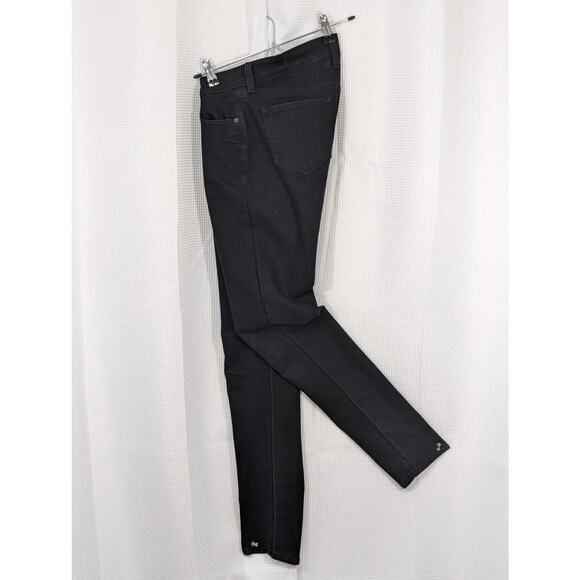 OLD NAVY! BLACK STRETCH "DIVA" LUXE SKINNY JEANS, PANTS, SLACKS! SHARP! SZ 2 - Picture 5 of 10